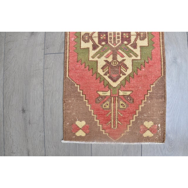 1960s Handmade Anatolian Wool Carpet For Sale - Image 5 of 6