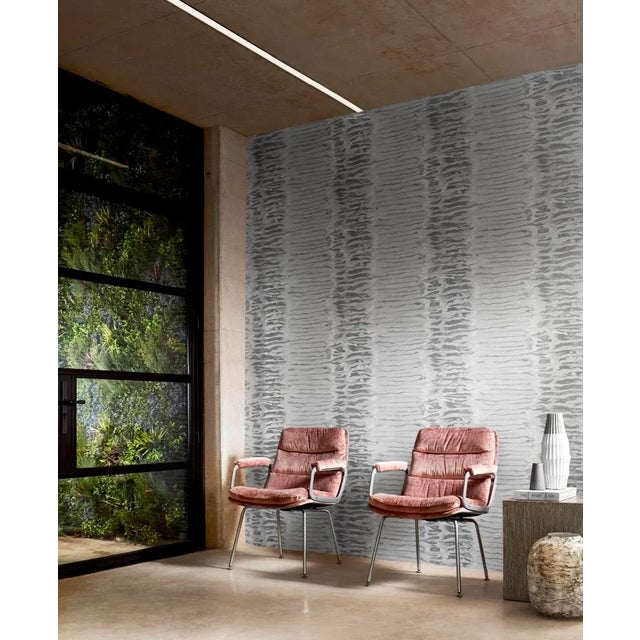 Providing a contrast to Brutalism the fluidity of this contemporary stripe adds height to a room. Inspired by the watery...