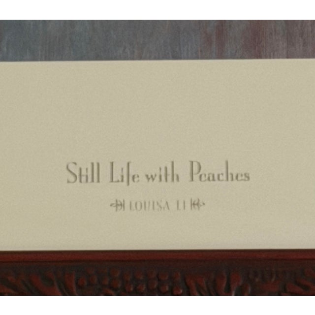 Modern Louisa Li “Still Life With Peaches” Print For Sale - Image 4 of 5