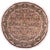 Shabby Chic 1990's Floral Pak-Persian Brown/Gray Wool Round Rug- 8'0'' X 8'3'' For Sale - Image 9 of 9