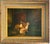 This painting depicts a serene scene of rabbits in an antique French oil style, showcasing the craftsmanship of Francois...
