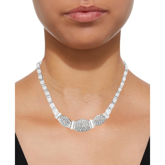 5.8 Carat VS/G Quality Diamond 18 Karat White Gold Necklace Bridal Estate For Sale - Image 4 of 18
