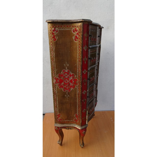 Vintage Italian Florentine Chest of Drawers, 1970 For Sale - Image 4 of 18
