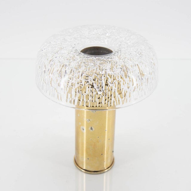 Metal Crystal and Brass Vase by Kristall Krisla, 1970s For Sale - Image 7 of 7