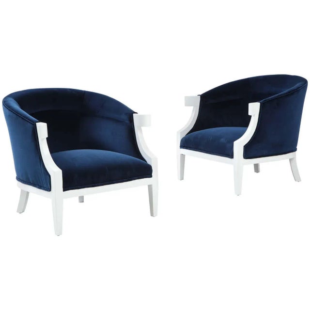 1950's Windsor White & William Millington for Baker Lounge Chairs - A Pair For Sale - Image 11 of 11