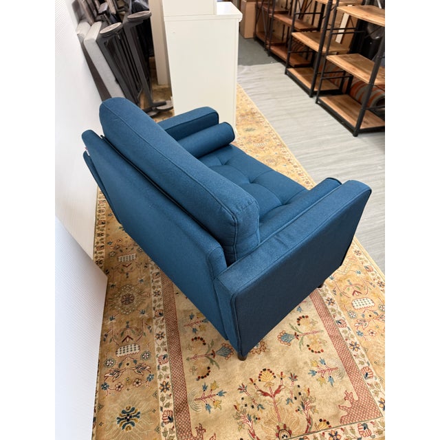 Lifestyle Solution Lilith Lounge Chair, Teal For Sale - Image 4 of 12