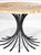 Contemporary Ironies Aslo Wrought Iron and Faux Wood Center Table For Sale - Image 4 of 4