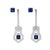 2020s Platinum Sapphire and Diamond Convertible Earrings - Fei Liu, Pair For Sale - Image 5 of 7