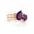Elevate your everyday style with the velvety richness and regal charm of deep purple. This exquisite two-stone set...