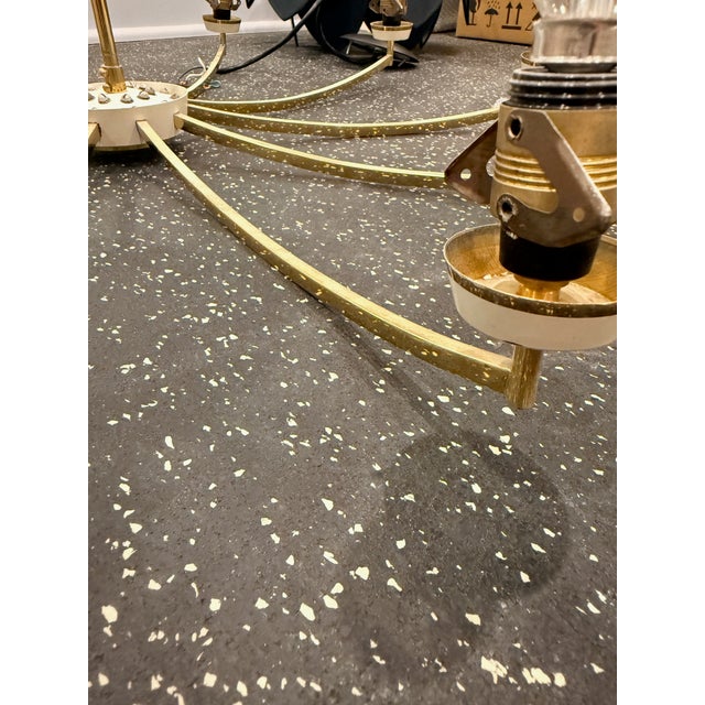 Vintage 10 Light Chandelier by Kaiser Leuchten For Sale In Washington DC - Image 6 of 9