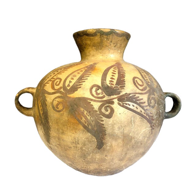 Native American Historic Native American Pueblo Polychrome Water Jar For Sale - Image 3 of 7