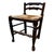 English Oak and Rush Seat Ladder Back Chairs, Late 19th Century, Set of 4 For Sale - Image 6 of 8