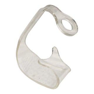 1970’s Mid Century Lucite Wine Bottle Holder For Sale