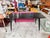 Black Lacquered Wood Dining Table with Conical Legs and Chrome Details, 1960s For Sale - Image 9 of 9