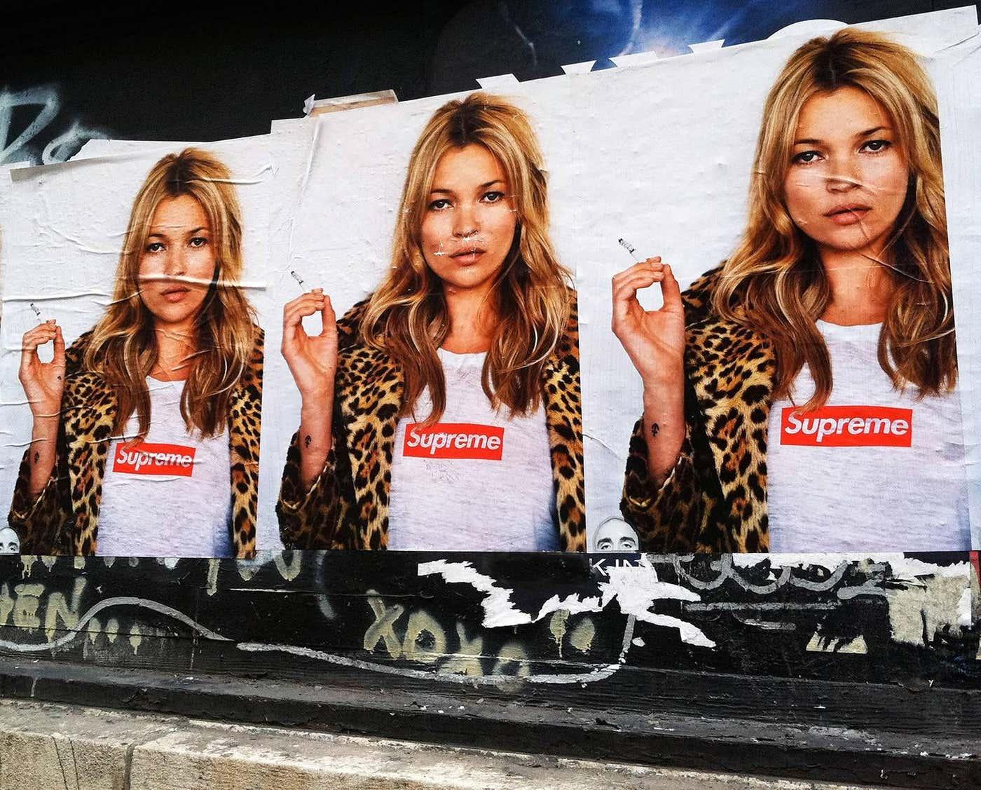Kate Moss Supreme New York Photograph | Chairish