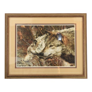 1990s Companions in the Wild Lithograph by Carl Brenders For Sale