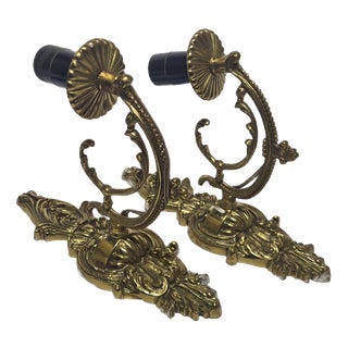 Rococco Style Sconces, Poland, 1970s, Set of 2 For Sale
