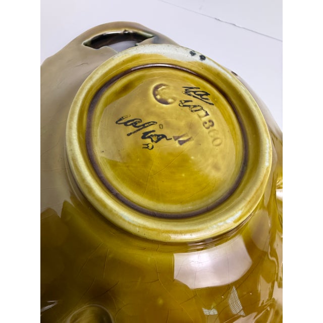 Set of 6 French Antique Majolica Leaf Dishes For Sale - Image 4 of 7