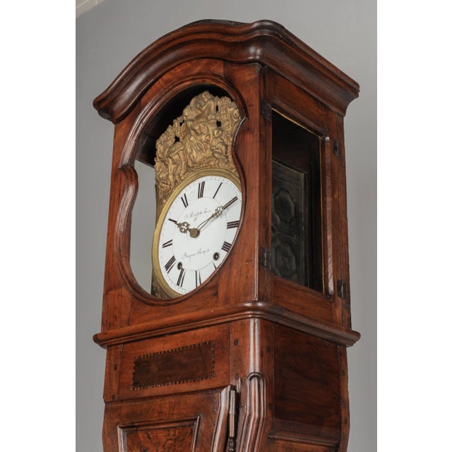 French 19th Century French Tall Case Clock or Horloge De Parquet For Sale - Image 3 of 9