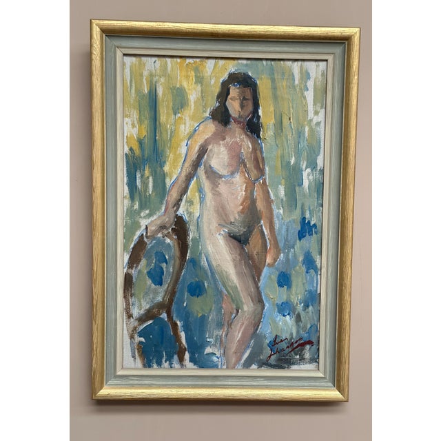 Sven Johansson, Nude Model Study, 1960s, Oil on Canvas, Framed For Sale - Image 6 of 14
