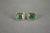 Emerald Cut Green Emerald Diamond Halo Stud 18k Rose Gold Earrings, A Pair For Sale - Image 18 of 18
