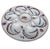 French Majolica oyster plate with flowers circa 1890 signed Longchamp.