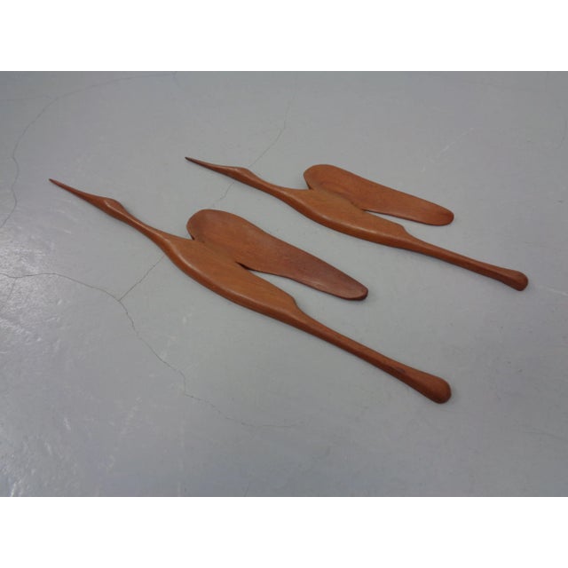 Large Danish Herons in Teak, 1960s, Set of 2 For Sale - Image 12 of 17