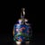 This is a striking and highly detailed cloisonné enamel teapot, featuring vibrant, raised imagery of a dragon in flight....