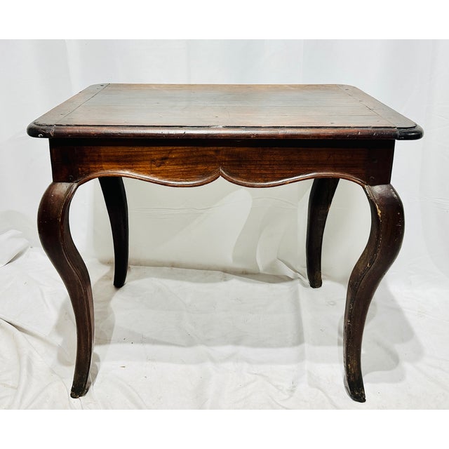 Antique C. 1800 French Cherry Provincial Work Table For Sale - Image 4 of 12