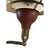 **Description:** Striking vintage M.G. Wheeler "Sight Light" floor lamp featuring the iconic burgundy spun-steel saucer...