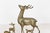 1970s Mid-Century Brass Deer Family, Set of 4 | Large Stag and Fawns For Sale - Image 5 of 15