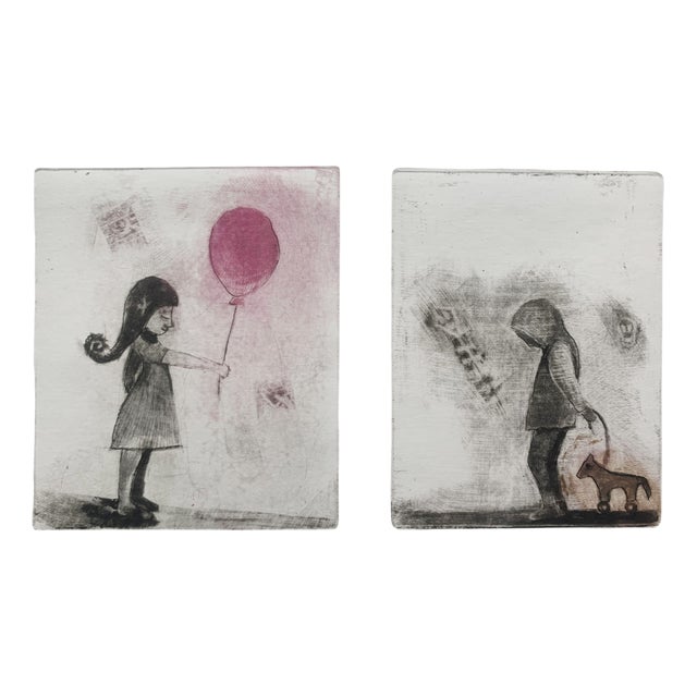 Krystyna Jaszke, Just Say Sorry, Mezzotint on Paper, 2013 For Sale