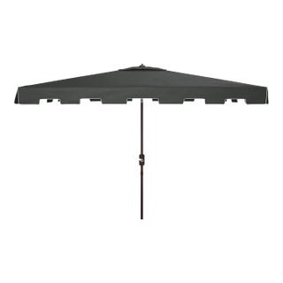 Zimmerman 6.5x10 Rectangle Umbrella - Black/White For Sale