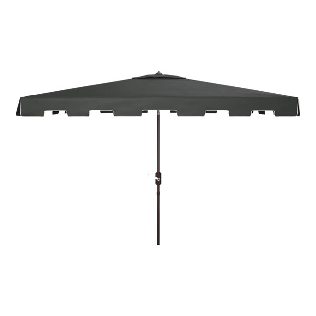 Zimmerman 6.5x10 Rectangle Umbrella - Black/White For Sale