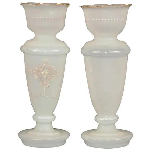 Glass Bristol Vases For Sale - Image 7 of 7