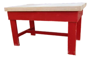 Vintage Butchers Block Table Kitchen Island 1950s