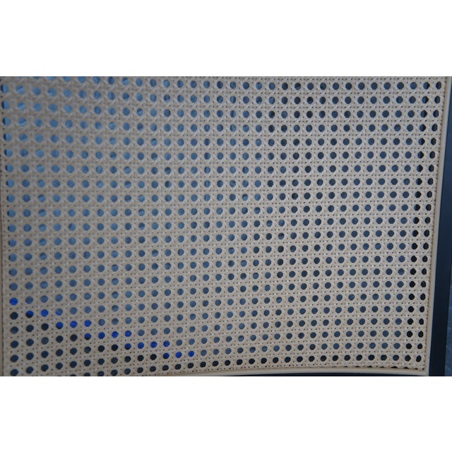 Black Bayside by Whalen Harrison Caned Rattan Side Accent Dining Chairs - Set of 2 For Sale - Image 8 of 9