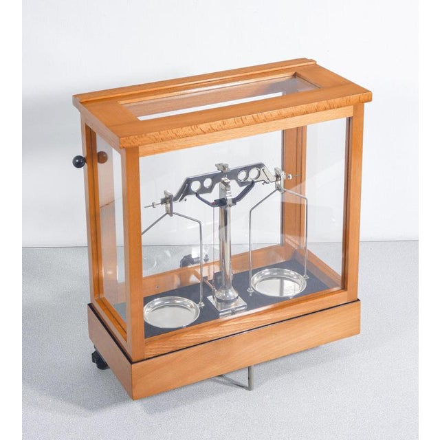 Pharmacy Scale in Wooden Case For Sale - Image 12 of 18