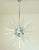 Italian modern Sputnik chandelier with clear Murano glass shards spikes, mounted on chrome metal frame, designed by Fabio...