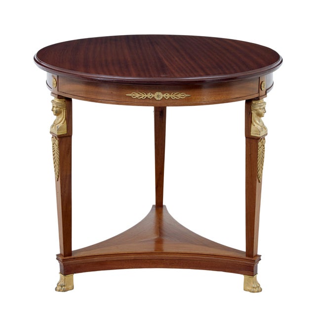 Swedish Art Deco Mahogany Living Room Set, 1920s, Set of 3 For Sale - Image 3 of 15