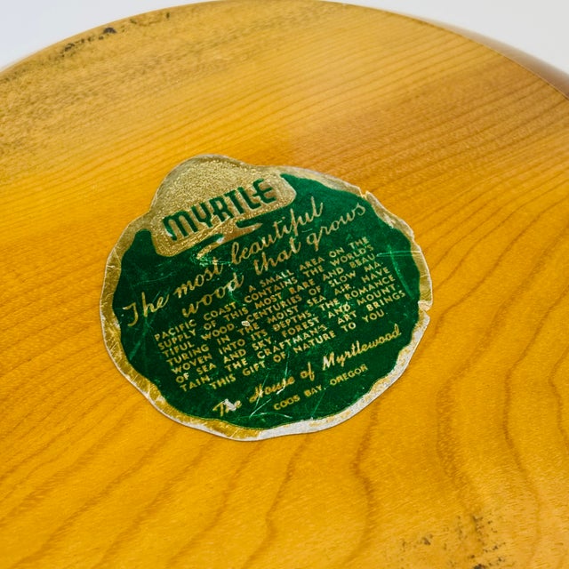 Large Myrtlewood Salad Bowl For Sale - Image 11 of 11