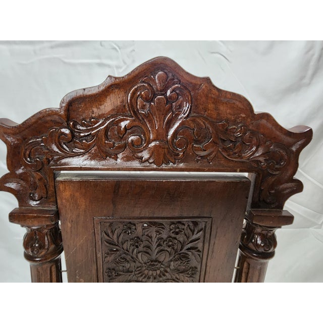 Antique Victorian Oak Candlelight Screen Block, Circa 1850-1875 For Sale - Image 9 of 11