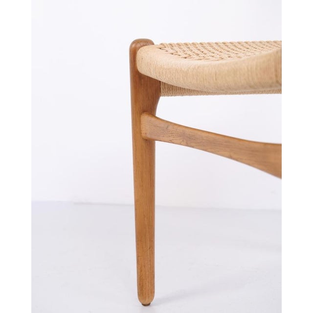CH23 Dining Chairs with Teak Backrest and Woven Seat by Hans J. Wegner for Carl Hansen & Søn, 1960, Set of 4 For Sale - Image 9 of 10
