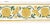 Sample- Schumacher Saranda Flower Embroidery Tape in Marigold For Sale