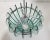 1970s Mid Century Italian Glass and Chrome Chandelier in the Style of Fontana Arte For Sale - Image 4 of 12