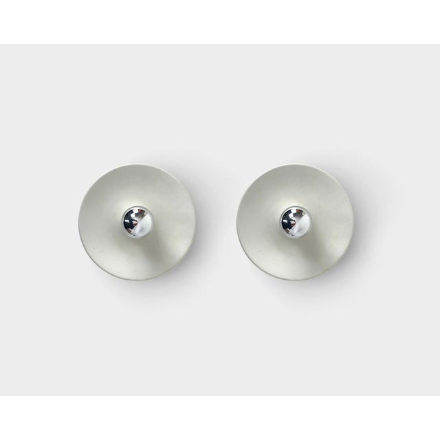 German White Wall Lights, 1960s, Set of 2 For Sale - Image 16 of 16