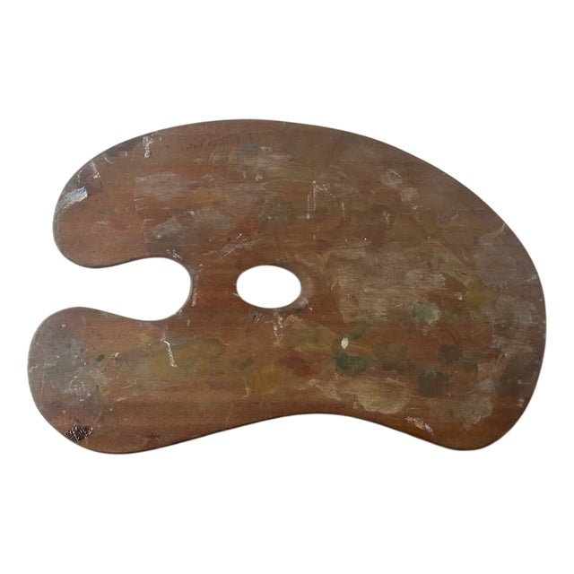 Antique Wood Painter's Palette from Windsor & Newton For Sale