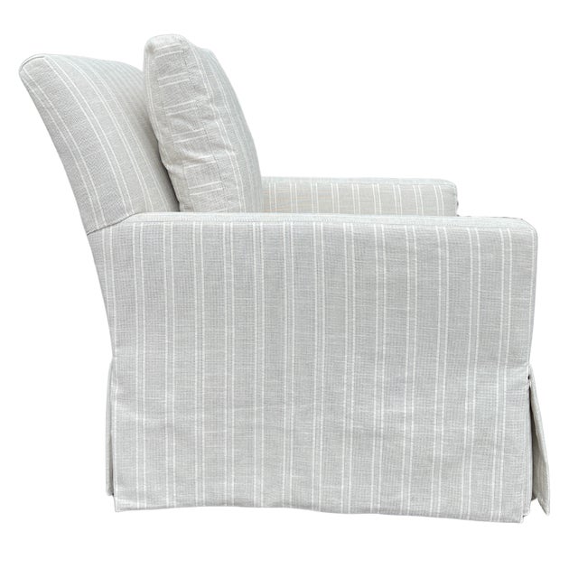 2020s Lee Industries Traditional Swivel Chair For Sale - Image 5 of 9