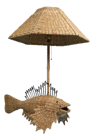 Single Fish Table Lamp by Mario Lopez Torres