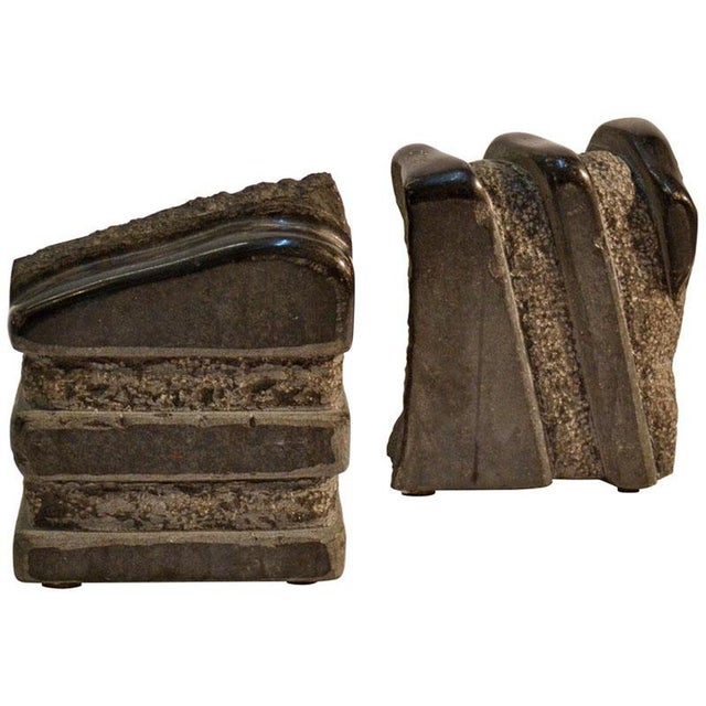 J. Metaho, Abstract Sculptures, 1970s, Granite, Set of 2 For Sale - Image 17 of 17